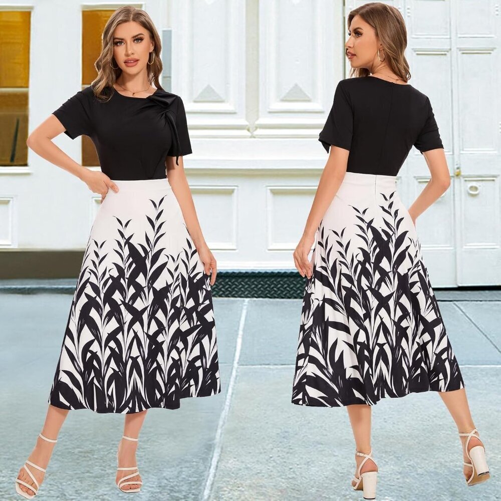 Women's Maxi Dress Soft Lightweight Casual Summer Flowy Tiered A Line - Picture 9 of 9